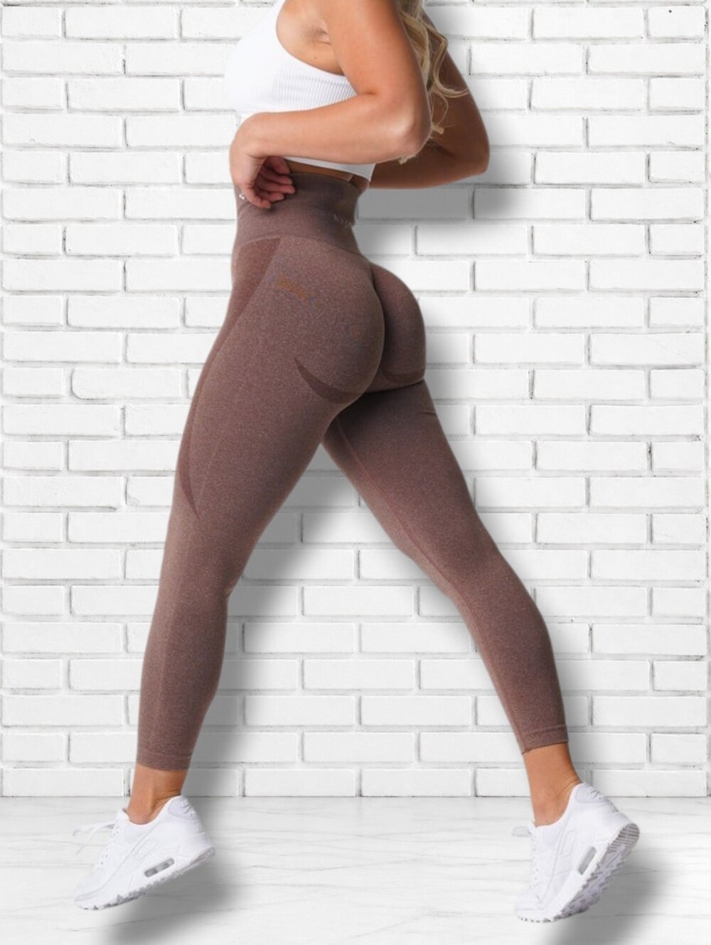 NVGTN Mocha Brown Size S Viral Seamless Contour Leggings